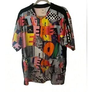 Adidas Multicolor Graphic Print Short-Sleeve jersey L